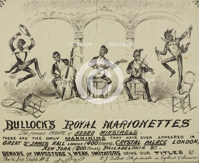 Bullock's Royal Marionettes, c1870s.  Creator: Unknown.