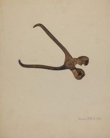 Bullet Mold, 1941. Creator: Herman O. Stroh