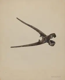 Bullet Mold, c. 1940. Creator: William Frank