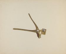 Bullet Mold, c. 1942. Creator: Stanley Mazur