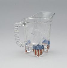 Bullet & Emblem pattern cream pitcher, 1870/1900. Creator: Unknown