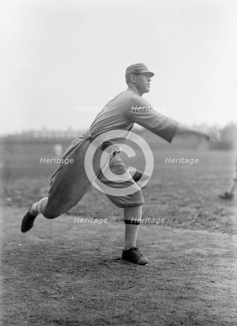 "Bullet" Joe Bush, Philadelphia Al (Baseball), 1913. Creator: Harris & Ewing.