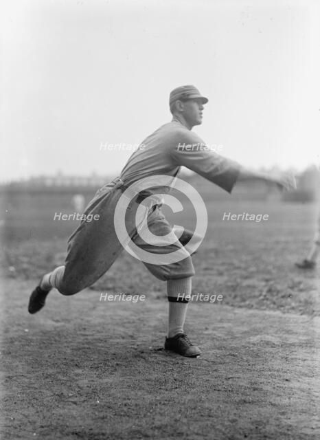 "Bullet" Joe Bush, Philadelphia Al (Baseball), 1913. Creator: Harris & Ewing.