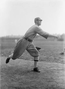 "Bullet" Joe Bush, Philadelphia Al (Baseball), 1913. Creator: Harris & Ewing