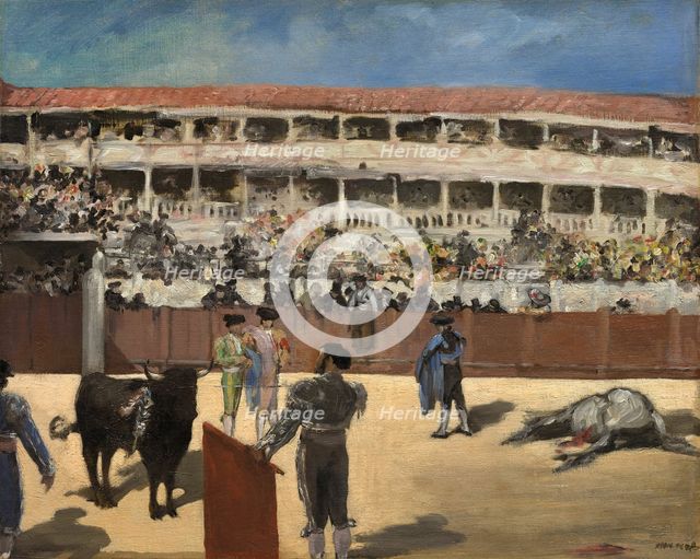 Bullfight, 1865/66. Creator: Edouard Manet.