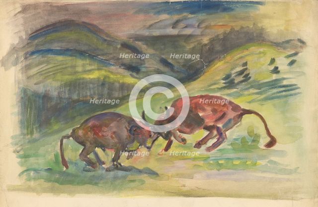 Bullfight, 1935-1944. Creator: Arnold Peter Weisz-Kubincan.