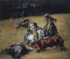 Bullfight, after 1825. Creator: Anonymous, follower of Francisco de Goya
