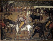 Bullfighting 1923. Creator: José Gutiérrez Solana