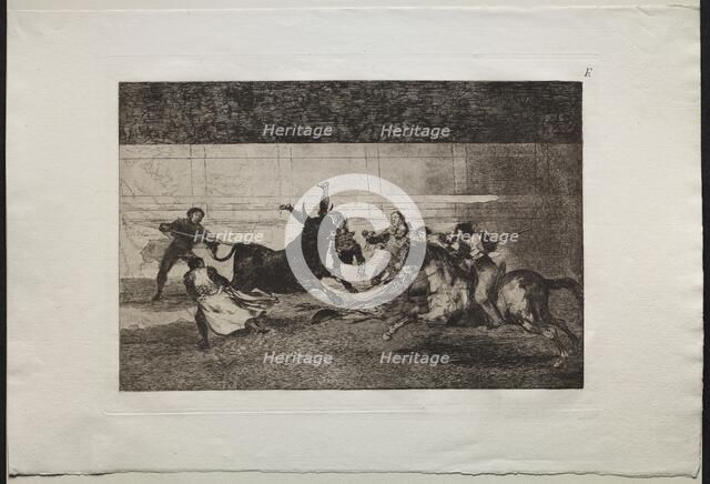Bullfights: The Death of Pepe Illo (2nd Composition), 1876. Creator: Francisco de Goya (Spanish, 1746-1828).