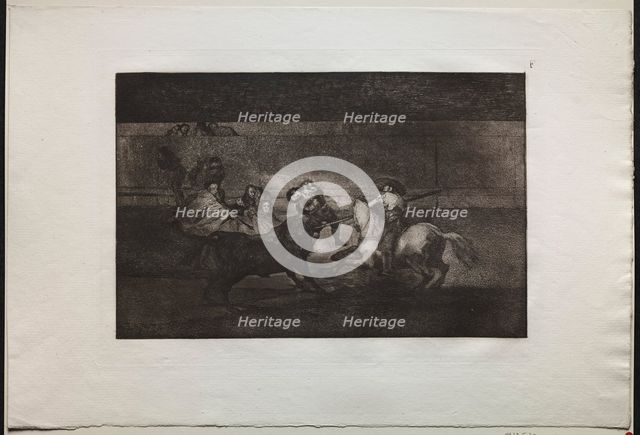 Bullfights: The Death of Pepe Illo (3rd Composition), 1876. Creator: Francisco de Goya (Spanish, 1746-1828).