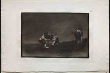 Bullfights: The Same Man Throws a Bull in the Ring at Madrid, 1876. Creator: Francisco de Goya (Spanish, 1746-1828)