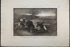 Bullfights: Another Way of Hunting on Foot, 1876. Creator: Francisco de Goya (Spanish, 1746-1828)