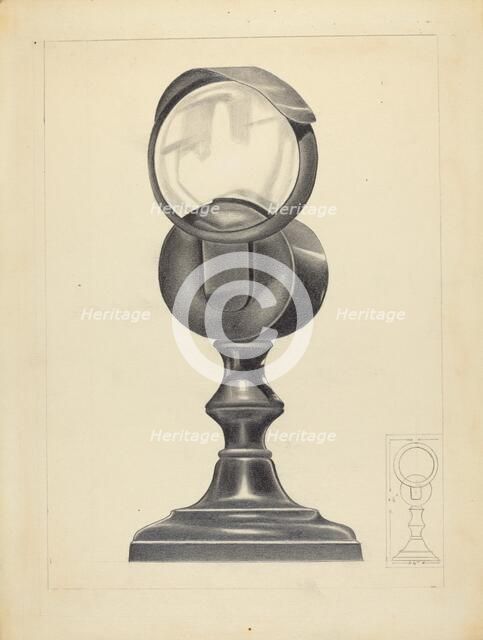 Bull's Eye Lamp, c. 1939. Creator: Charlotte Winter.