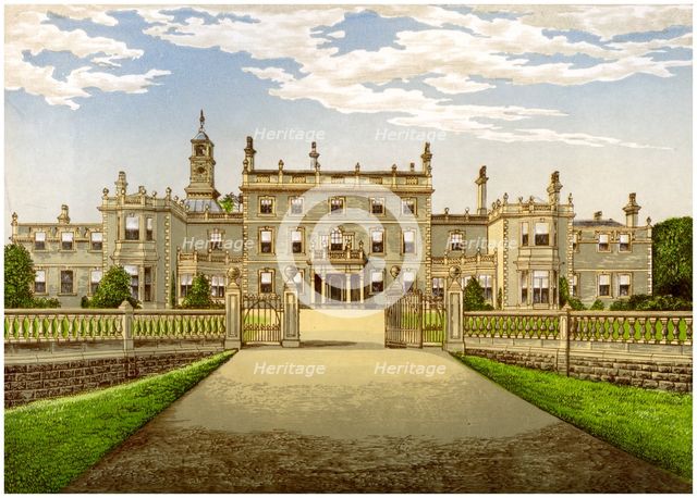 Bulwell Hall, Nottinghamshire, home of the Cooper family, c1880. Artist: Unknown