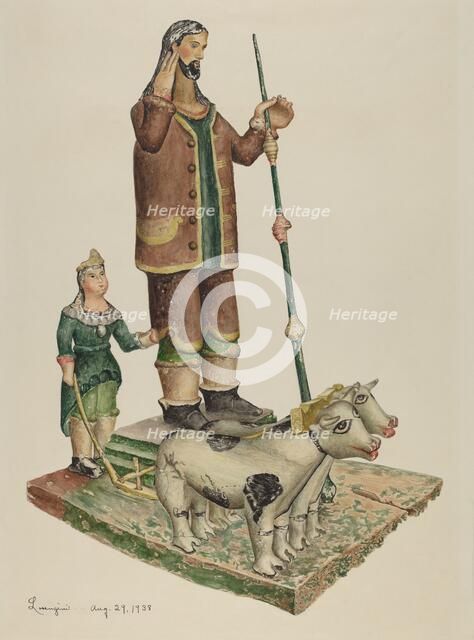 Bulto, 1938. Creator: Eldora P. Lorenzini.