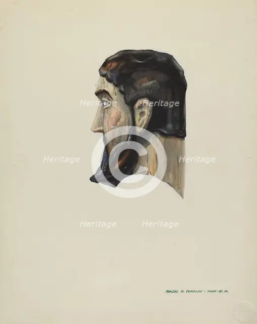 Bulto, c. 1938. Creator: Majel G. Claflin.