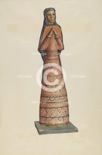 Bulto-"Madonna", 1939. Creator: Carl O'Bergh.