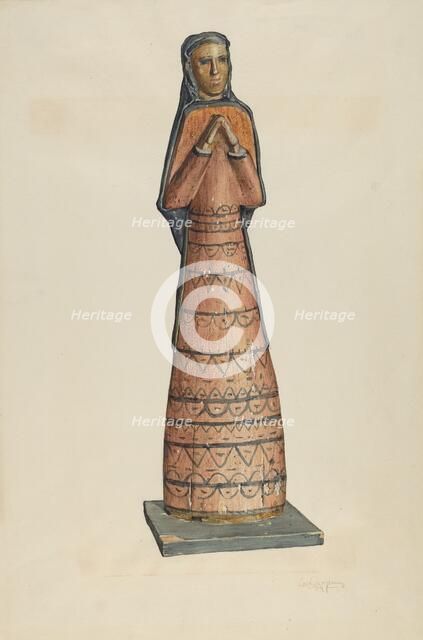 Bulto-"Madonna", 1939. Creator: Carl O'Bergh.