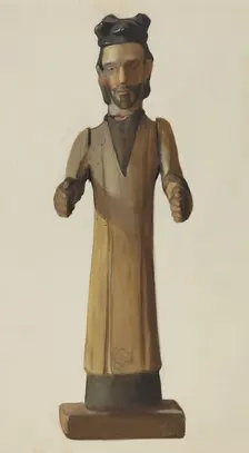 Bulto (Saint with Hands Extended), c. 1938. Creator: Carl O'Bergh