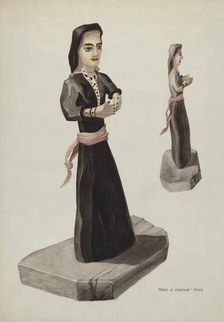 Bulto, Santa Rita, c. 1937. Creator: Majel G. Claflin