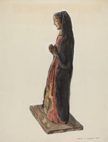 Bulto (Santa Rita), c. 1939. Creator: Majel G. Claflin