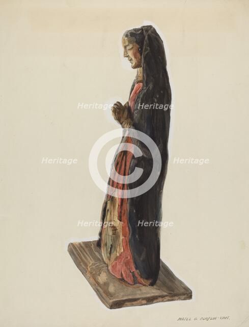 Bulto (Santa Rita), c. 1939. Creator: Majel G. Claflin.