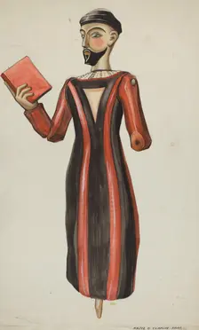 Bulto, St. Francis, c. 1936. Creator: Majel G. Claflin
