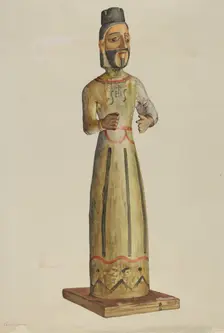 Bulto (St. Ignatius), c. 1938. Creator: Carl O'Bergh