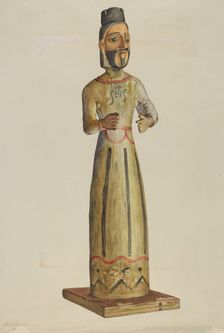 Bulto (St. Ignatius), c. 1938. Creator: Carl O'Bergh
