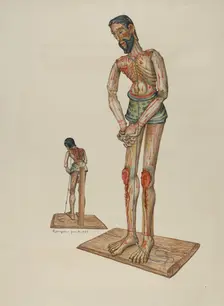 Bulto (Penitente Nazarine Christ), 1939. Creator: Eldora P. Lorenzini