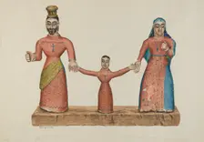 Bulto (The Holy Family), 1939. Creator: Eldora P. Lorenzini