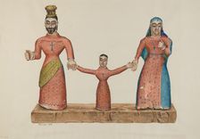 Bulto (The Holy Family), 1939. Creator: Eldora P. Lorenzini