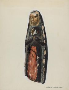 Bulto (Virgin), c. 1939. Creator: Majel G. Claflin