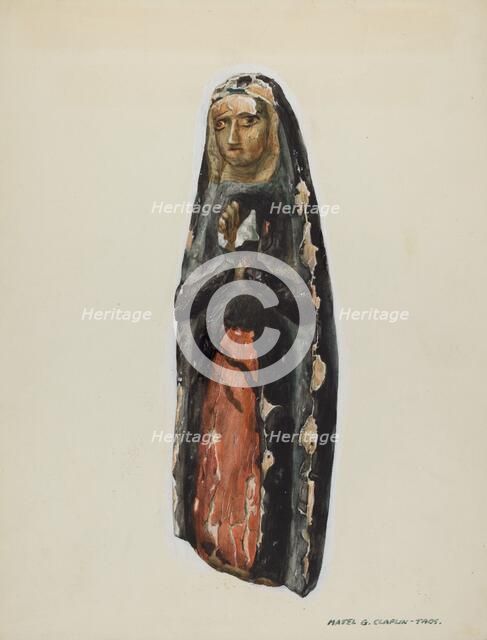 Bulto (Virgin), c. 1939. Creator: Majel G. Claflin.