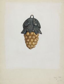 Bunch of Grapes, c. 1937. Creator: Alice Stearns