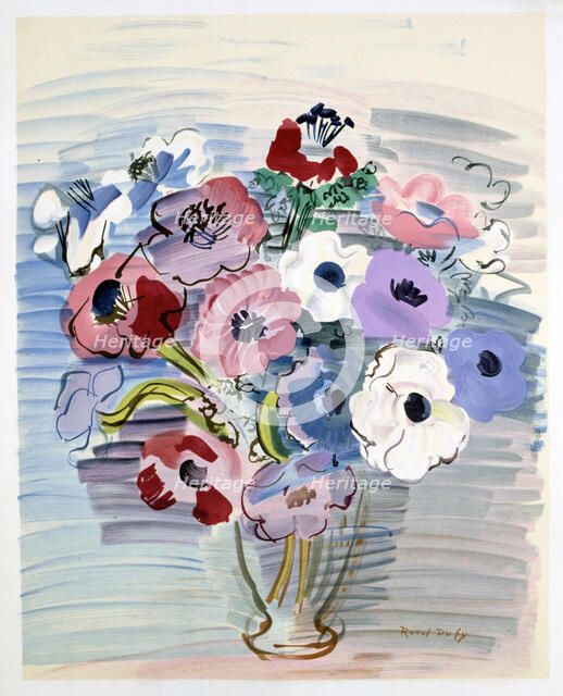 'Bunch of Flowers in a Vase', 20th century. Artist: Raoul Dufy