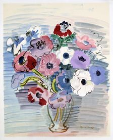 Bunch of Flowers in a Vase 20th century. Artist: Raoul Dufy