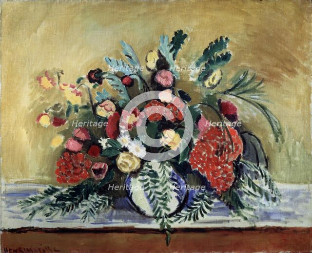 'Bunch of Flowers in a White Vase', c1909. Creator: Henri Matisse.