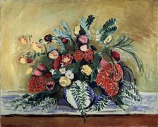Bunch of Flowers in a White Vase c1909. Creator: Henri Matisse