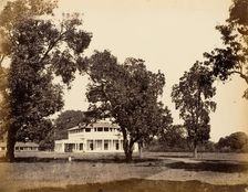 Bungalow in Umballa, 1850s. Creator: Unknown