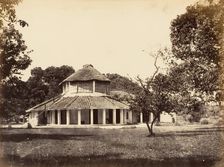 Bungalow in Umballa, 1850s. Creator: Unknown
