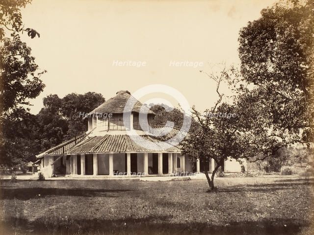 Bungalow in Umballa, 1850s. Creator: Unknown.