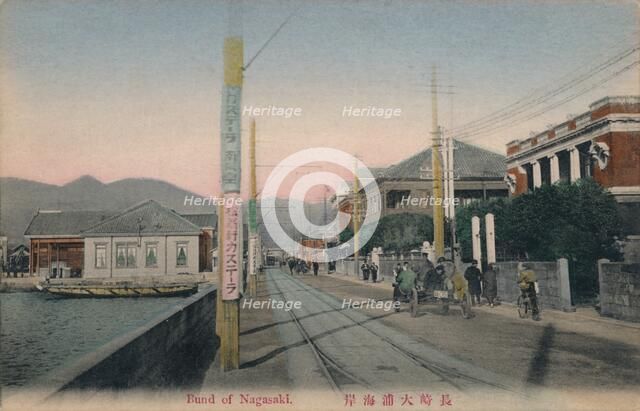 'Bund of Nagasaki', c1910. Artist: Unknown.