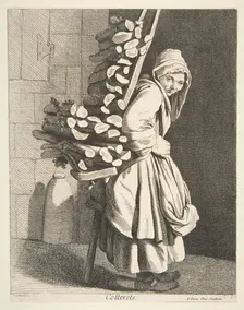 Bundled Firewood Seller, 1746. Creator: Caylus, Anne-Claude-Philippe de