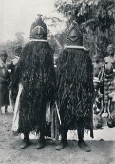 Bundu devil dancers Sierra Leone, 1912. Artist: Cecil H Firmin