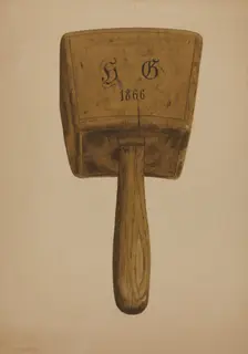 Bung Starter Mallet, c. 1942/1942. Creator: Irving L. Biehn
