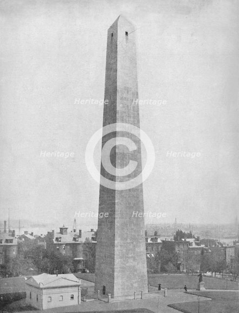 'Bunker Hill Monument, Charlestown, Massachusetts', c1897. Creator: Unknown.