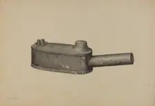 Bunker Lamp, c. 1940. Creator: Helen Hobart