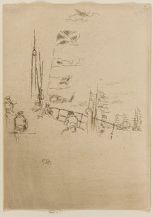 Bunting, 1887. Creator: James Abbott McNeill Whistler