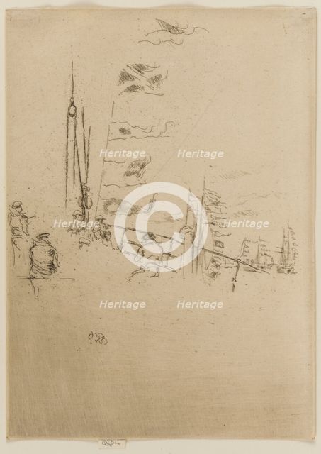 Bunting, 1887. Creator: James Abbott McNeill Whistler.